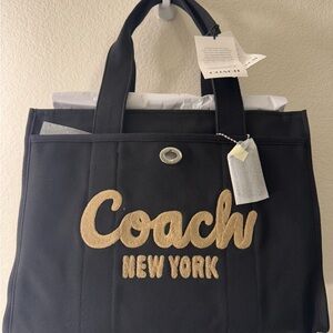 Coach Black Cargo Tote Bag (Large)